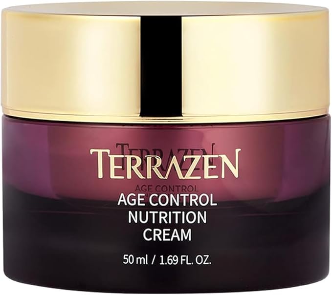 Terrzen Korean Face Cream Age Control Nutrition, 1.69 fl.oz. (50ml), Reduce Wrinkle, Hyaluronic Acid + Plant Stem Cell + Real Protein + Plant Squalane-Velvo Beauty