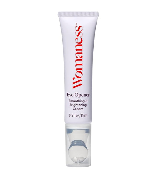 Womaness Eye Opener - Anti Aging, Hydrating, & Moisturizing Under Eye Cream for Dark Circles and Puffiness - With Hyaluronic Acid, Bakuchiol Retinol Alternative, & Firming Red Algae Extract – 15ml-Velvo Beauty