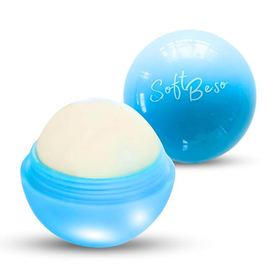 SoftBeso Lip Balm| Blueberry Flavor |Vegan Lip Care|Clean Ingredients | Lip Balm for Beautiful, Soft Lips | Hydrating & Nourishing Lip Care Products | Premium Lip Balm ball-Velvo Beauty