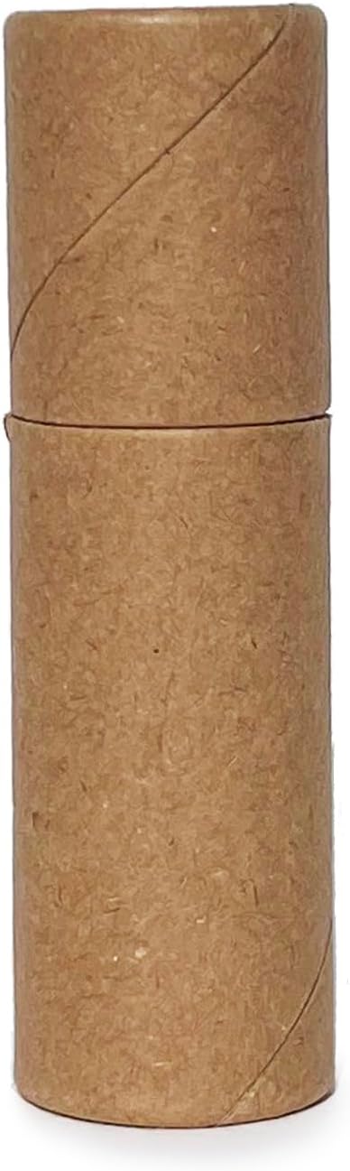 Push-Up Paperboard Lip Balm Tubes, Biodegradable Kraft Paper Lipstick Tube, Cardboard 0.5 Oz. (15 ml) Empty Container, Solid Perfume Tube, Sample Cosmetic Container, DIY Chapstick, Lipstick (300)-Velvo Beauty