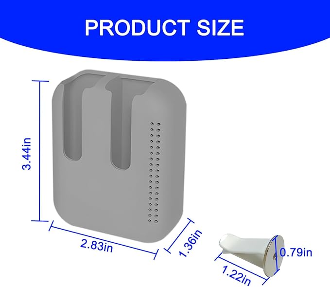 Holder for Car Air Vent, Upright Washable Lip Balm Protector for Women Girls, Auto Interior Space Saving Accessories, Universal for Vehicle, Truck and More（Gray）-Velvo Beauty