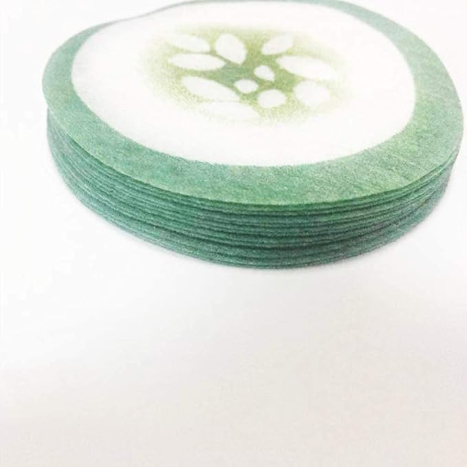 100pcs Under Eye Pads Disposable Cucumber Print Non-Woven Eye Patches Eyelash Pad DIY Eye Care Tool for Home Travel and Salon-Velvo Beauty