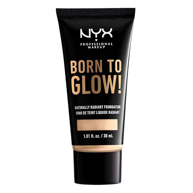 NYX PROFESSIONAL MAKEUP Born To Glow Naturally Radiant Foundation, Medium Coverage - Pale-Velvo Beauty
