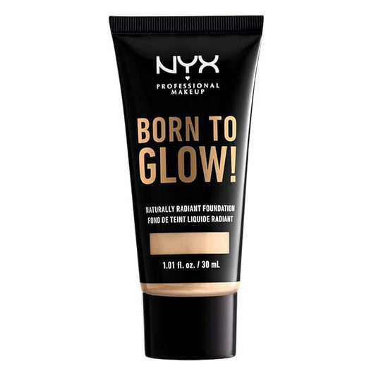 NYX PROFESSIONAL MAKEUP Born To Glow Naturally Radiant Foundation, Medium Coverage - Pale-Velvo Beauty
