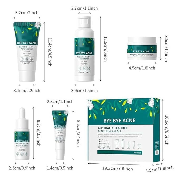 Vitamin C 5-Piece Skincare Set with Cleanser, Toner, Serum, Eye Cream and Face Cream for Skin Brightening skin care set skincare gift set skin care set for Unisex Adult (skincare kit)-Velvo Beauty