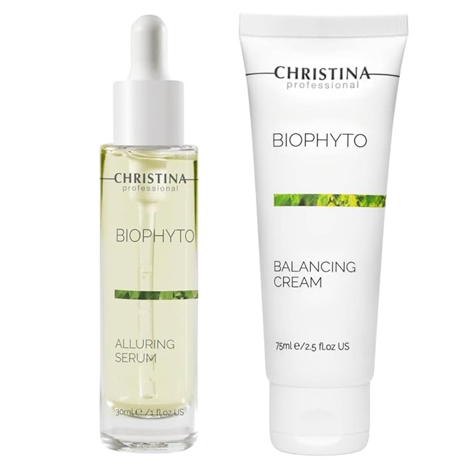 '-CHRISTINA- Bio Phyto Balancing Cream, 75ml and Alluring Serum, 300ml | For All Skin Types-Velvo Beauty