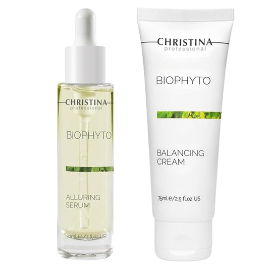 '-CHRISTINA- Bio Phyto Balancing Cream, 75ml and Alluring Serum, 300ml | For All Skin Types-Velvo Beauty