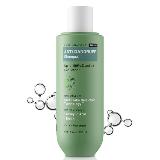 Bare Anatomy Expert Anti-Dandruff Shampoo Targets Oily Scalp And Sheds Dry Flakes Clears away dandruff flakes Relieves from excessive oil 8.4 Ounce-Velvo Beauty