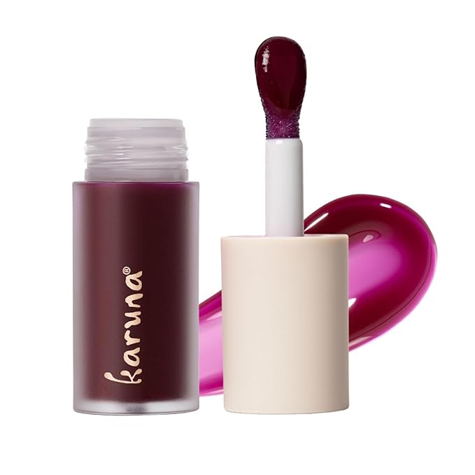 Karuna Skin - Tinted Lip Oil, Soothing & Moisturizing Lip Products with Peptides, Antioxidants, Hydrating Flattering Vegan Lip Tint, Grow, 4.8 mL/0.16 fl. oz-Velvo Beauty