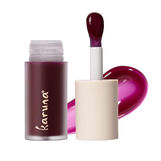 Karuna Skin - Tinted Lip Oil, Soothing & Moisturizing Lip Products with Peptides, Antioxidants, Hydrating Flattering Vegan Lip Tint, Grow, 4.8 mL/0.16 fl. oz-Velvo Beauty