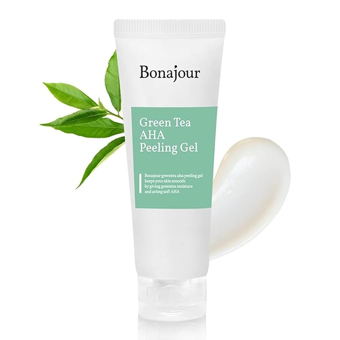 [BONAJOUR] Green Tea AHA Peeling Gel – Best Korean Vegan beauty AHA Deep Facial Exfoliating Gel 5.1Fl.oz-Velvo Beauty