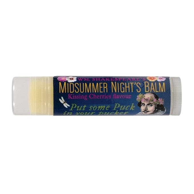 Shakespeare's Midsummer Night's Lip Balm Tube, Cherry Flavored - Cruelty-Free and Made in the USA from Natural and Imported Ingredients-Velvo Beauty