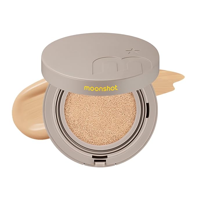 MOONSHOT KOREA Conscious Fit Cushion Foundation Medium Coverage, Long-Lasting & Buildable Foundation For A Smooth, Satin Finish, Vegan & Cruelty-Free,k-beauty (23N Cosmic Beige, Conscious Fit Cushion)-Velvo Beauty