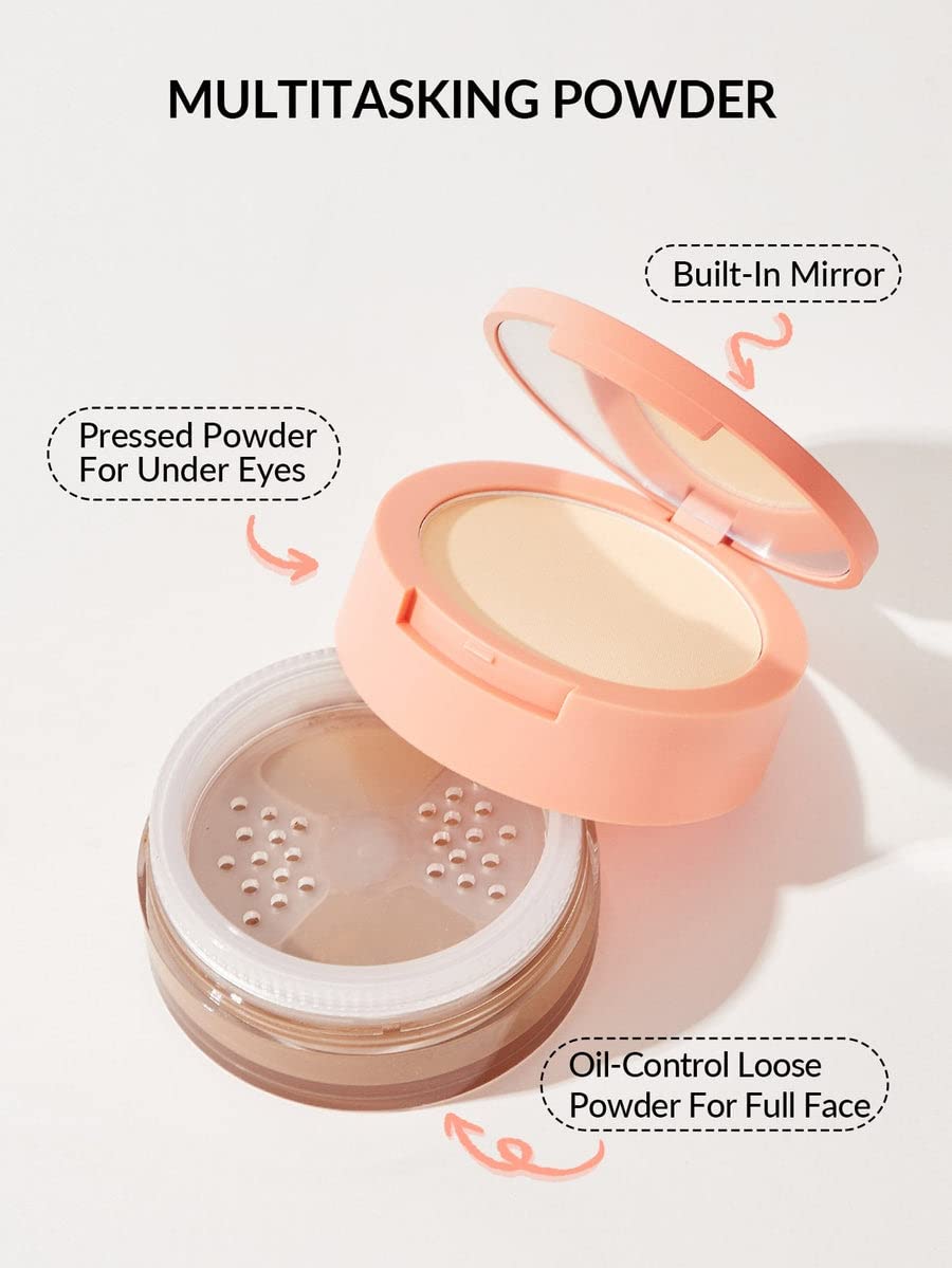 SHEGLAM Insta-Ready Face Powder Loose Under Eye Setting Powder - Smooth Sand-Velvo Beauty