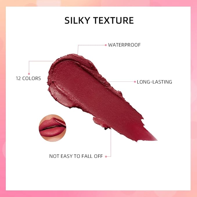 ibcccndc 6PCS Lip Liner and Lipstick Set - High Pigmented Creamy Matte Lip Liner Pencil Set for Girls and Women, Lip Makeup Gift Sets - Waterproof Formula (B)-Velvo Beauty