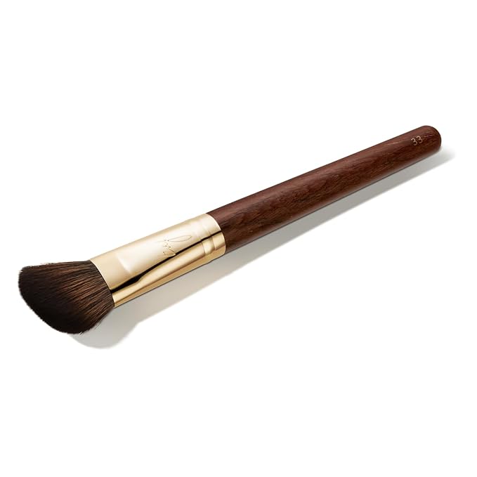 [SOO ADOR] BY MAENG #33 Highlighter & Powder Brush - Multi-Functional Brush for Flawless Highlighting and Setting | Designed by K-Pop Makeup Artist Maeng | Makeup Brush Powder Brush-Velvo Beauty
