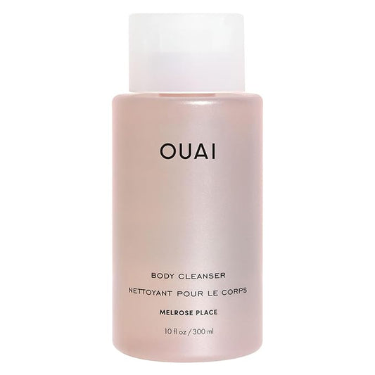 OUAI Body Cleanser, Melrose Place - Foaming Body Wash with Jojoba Oil and Rosehip Oil to Hydrate, Nurture, Balance and Soften Skin - Paraben, Phthalate and Sulfate Free Skin Care Products - 10 Oz-Velvo Beauty