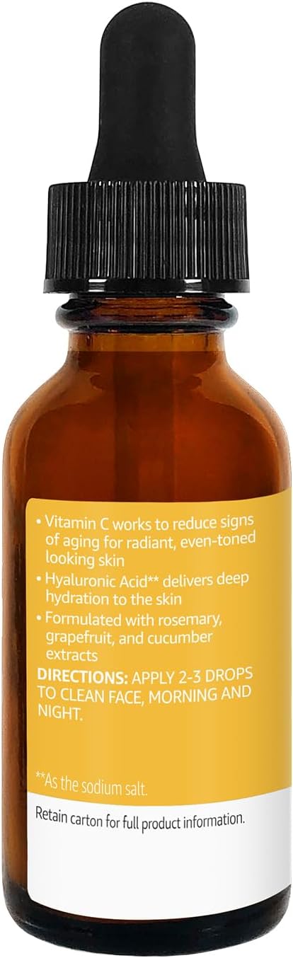 Amazon Basics Brightening Vitamin C Serum, 1 Fluid Ounce, 1-Pack-Velvo Beauty