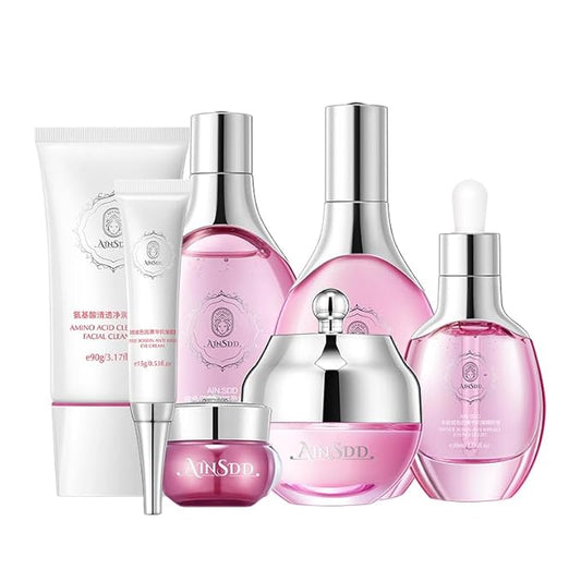 Hyaluronic Acid Anti Aging Skin Care Set Daily Skincare Kit For Women Gift Set 7 Pieces Women Beauty Set-Velvo Beauty