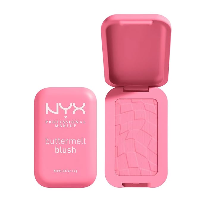 NYX PROFESSIONAL MAKEUP Buttermelt Powder Blush, Fade and Transfer-Resistant Blush, Up to 12HR Make Up Wear, Vegan Formula - Butta Together-Velvo Beauty