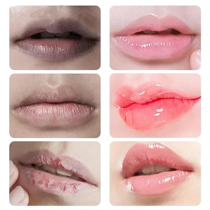 2PCS Glossy Pink Lip Balm dark Remove Dark Lips Product Nourishes Lightens Lip Lines Moisturizes Exfoliates Basic Repair Lip Care (Green)-Velvo Beauty