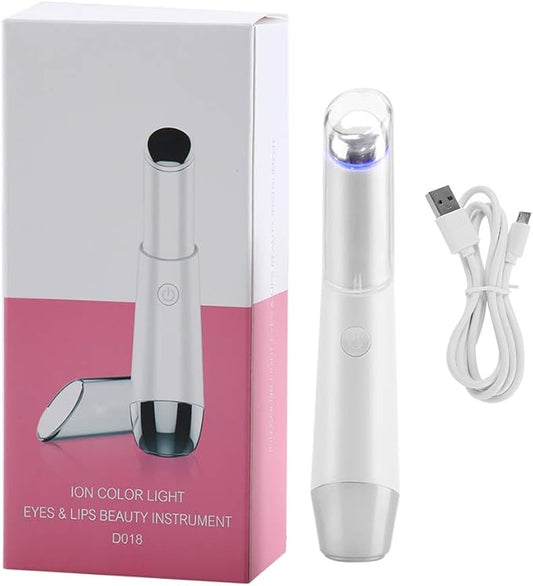 Eye Face Massage Tool Wand Pen, Portable Electric Eye Lift Wand Heated Warm Eye Lip Massager Vibration Skin Care Tool for Eyes-Velvo Beauty