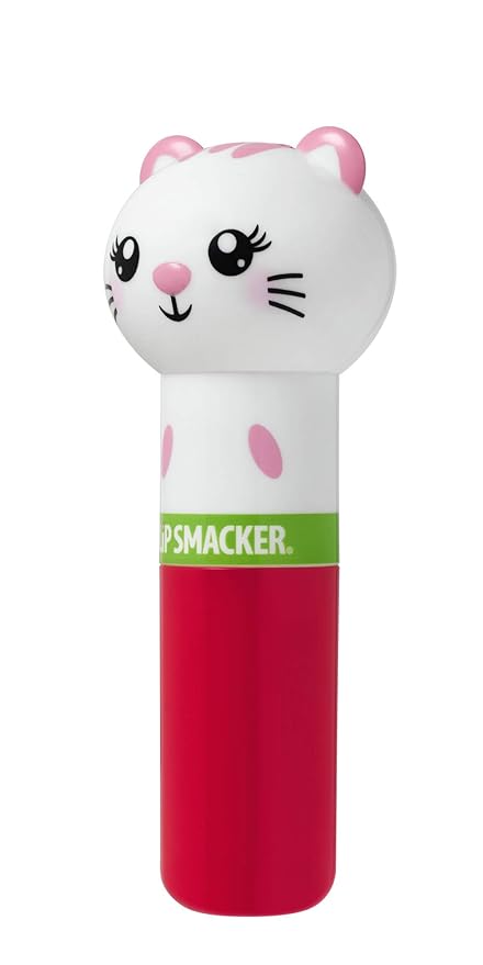 Lip Smacker Lippy Pals Kitten, Flavored Moisturizing & Smoothing Soft Shine Lip Balm, Hydrating & Protecting Fun Tasty Flavors, Cruelty-Free & Vegan - Kitten Water-Meow-lon-Velvo Beauty
