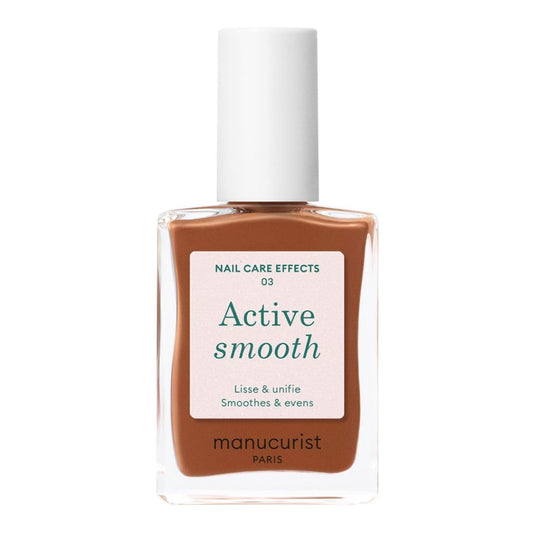 Manucurist Active Smooth™ 03 Nail Concealer Polish & Care - 2 in 1 Nude Nail Polish : Nail Strengthener and Growth - Nail Concealer - Ridge Filler for Nails - Natural Nail Polish - Bronze Finish-Velvo Beauty