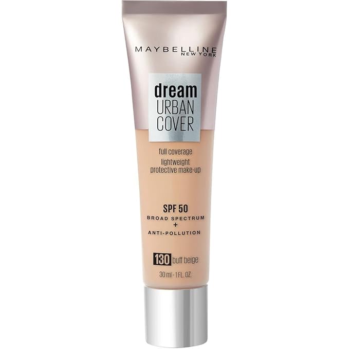 Maybelline Dream Urban Cover Full Coverage Foundation 30ml - 130 Buff Beige-Velvo Beauty