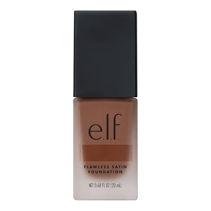 e.l.f. Flawless Finish Foundation, Lightweight & Medium Coverage, Semi-Matte Finish, Spice, 0.68 Fl Oz (20mL)-Velvo Beauty