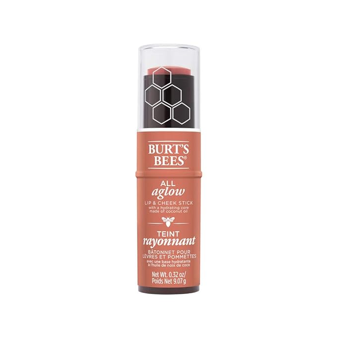 BURTS BEES Peach Pond All Aglow Lip & Cheek Stick, 0.32 OZ-Velvo Beauty