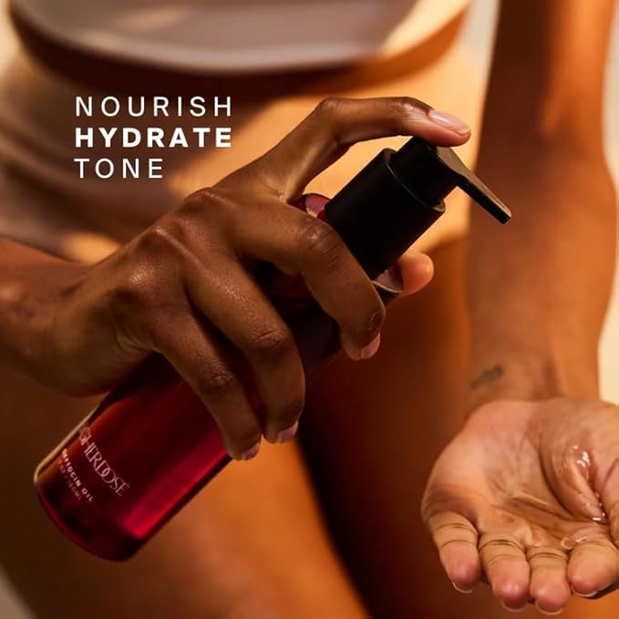 HigherDOSE Oxytocin Body Oil - Nourishing, Ayurvedic Body Care to Firm & Tone Skin - Lightweight & Fast-Absorbing Formula with Sea Buckthorn & Antioxidant-Rich Passion Fruit Seed Extract (5 Fl Oz)-Velvo Beauty