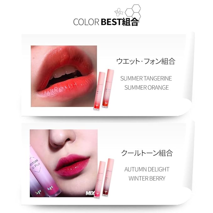 keybo Lip Plumper Dotom Lip Plus 16 Colors, 3 Steps Extreme Plumping Clear Lip Gloss by Essence Lip Care Oil & 16 Color Tints from Korean Makeup (21. Master-Spring Glass)-Velvo Beauty