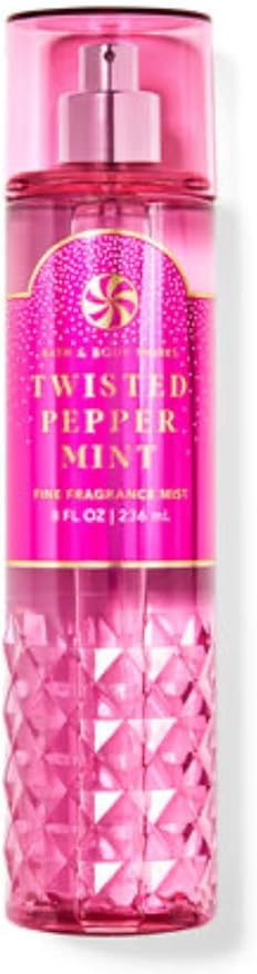 Bath & Body Works - 3 Piece Bundle - Spray - Body Cream - Shower Gel - Full Size and Gift Bag HELLO GORGEOUS (Twisted Peppermint)-Velvo Beauty