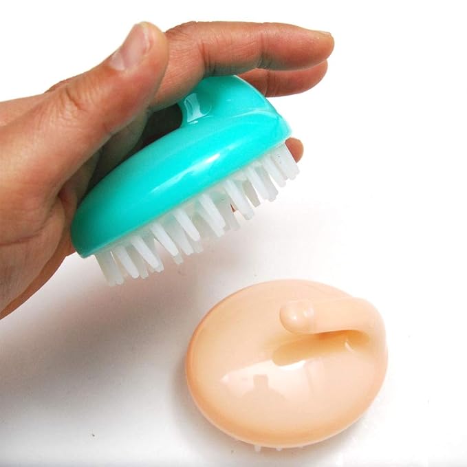 Hair Scalp Massage Shampoo Brush Massager (Assort Color_2 Pack)-Velvo Beauty
