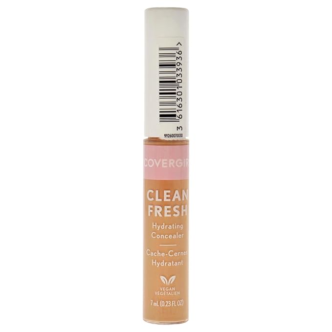 COVERGIRL Clean Fresh Hydrating Concealer, Medium Tan, 0.23 Fl Oz-Velvo Beauty