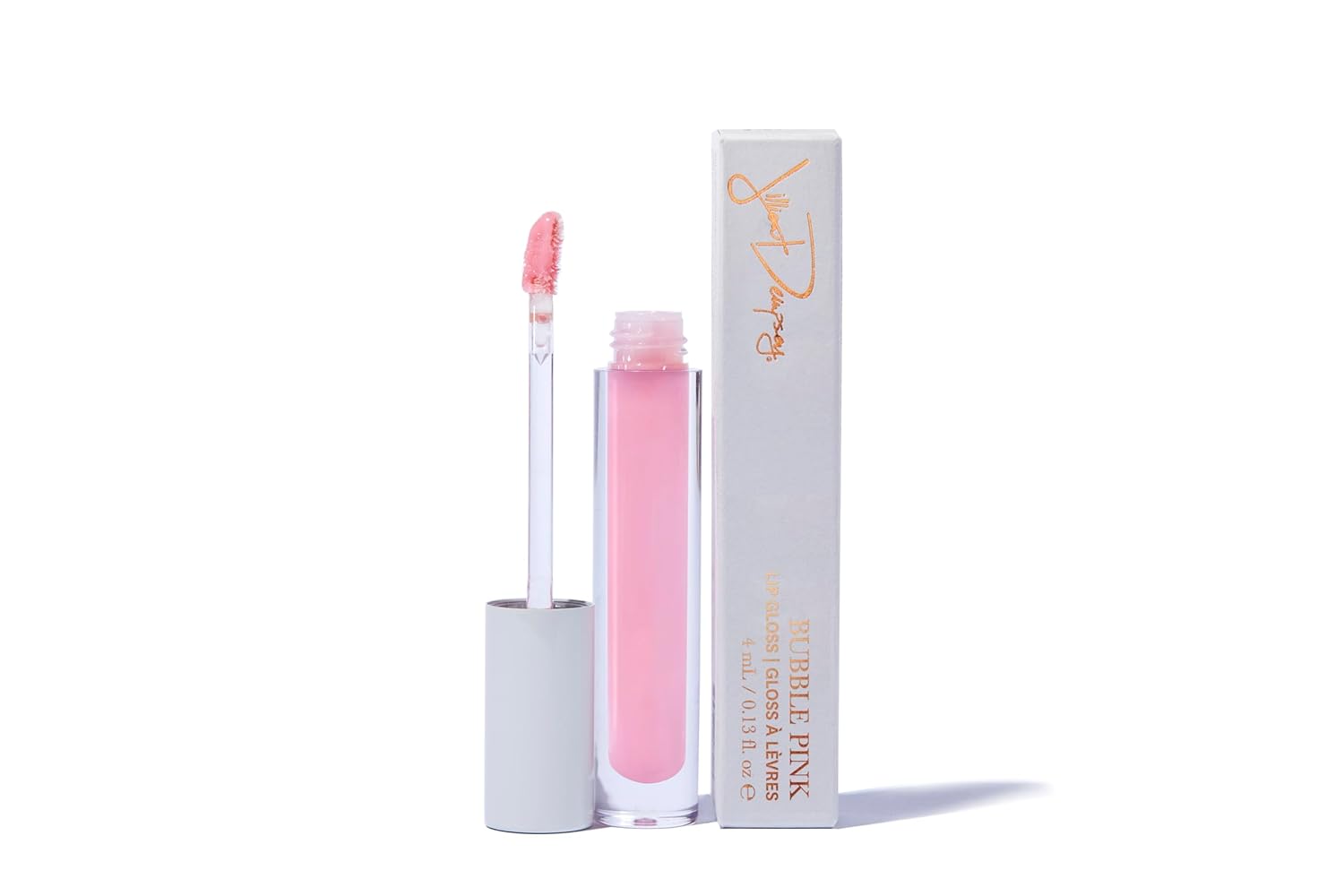Jillian Dempsey Lip Gloss: Enhance, Hydrate & Smooth Lips with Firming & Plumping Benefits, Vegan, 12ml | Bubble Pink-Velvo Beauty