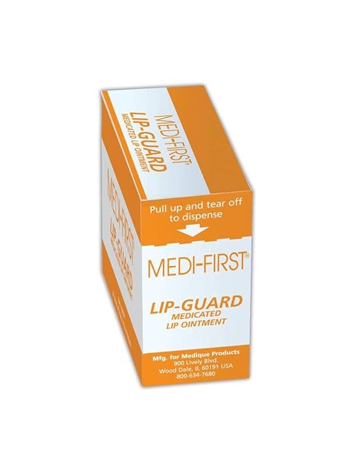 Medique MP26671 Medi-First Lip Guard, Standard, White/Orange, 20 Count (Pack of 1)-Velvo Beauty