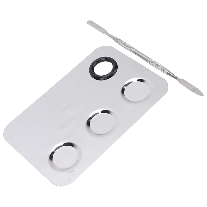 Makeup Palette, Professional Makeup Palette Cosmetic Mixer Cosmetic Palette Makeup Coloring Tools Makeup Tool With Spatula Suitable for Mixing Cosmetic Colors-Velvo Beauty