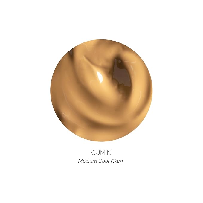 OFIR Skin Satin Medium Coverage Foundation | Vegan | Blue Light Protection | Non-Creasing | 1 FL OZ | (Cumin - Medium Cool Warm)-Velvo Beauty