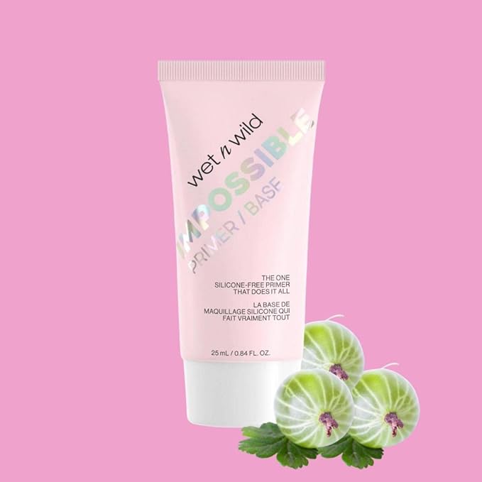 wet n wild Prime Focus Impossible Primer, Clear, Hydrating Matte Finish, 0.84 Fl Oz-Velvo Beauty