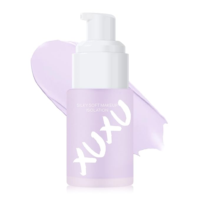 Purple Color Correcting Makeup Primer, Tinted Face Primer Moisturizer Neutralize Skin Tone Brighten Blur Pores Hydrate Makeup Pore Primer Base Tone Correct- Dream Purple 30ML-Velvo Beauty