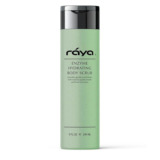 RAYA Enzyme Hydrating Body Scrub 8 oz Cucumber Scent (S-104) | Gentle and Exfoliating Body Scrub | Made with Seaweed, Jojoba Beads, and Fruit Enzymes-Velvo Beauty