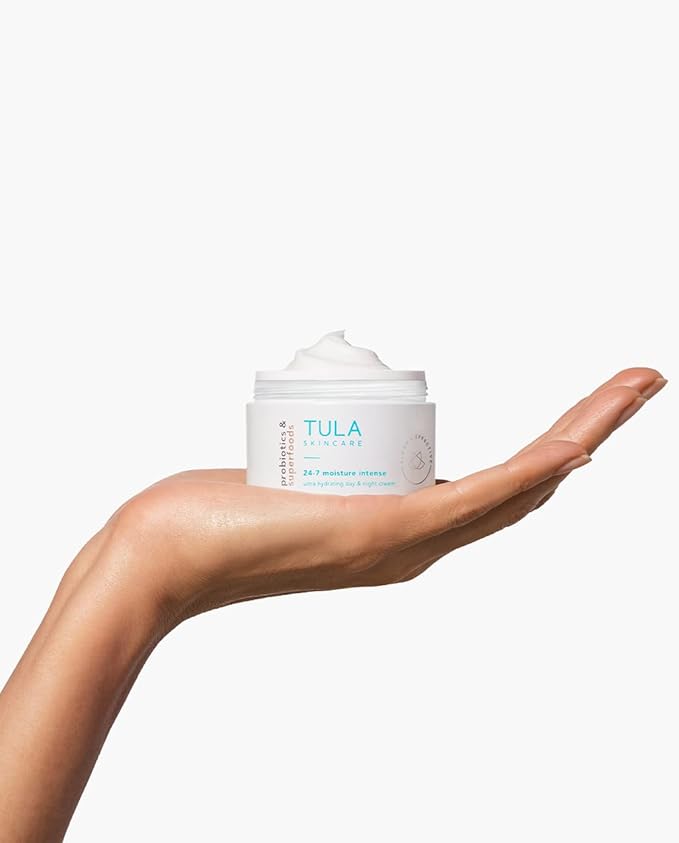 TULA Skin Care 24-7 Moisture Intense Ultra Hydrating Day & Night Cream - Ultra Nourishing Moisturizer for Face. Soothe Skin, Maintain Skin Balance & Improve Skin Smoothness, 1.5 oz.-Velvo Beauty