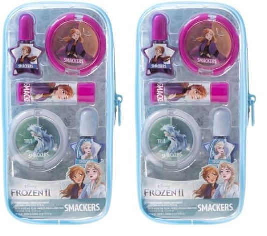 Lip Smacker Disney Frozen II Pouch Makeup Set And Bag For Girls (Pack of 2)-Velvo Beauty