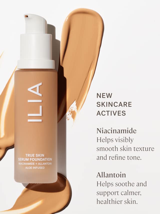 ILIA - True Skin Serum Foundation | Non-comedogenic, Cruelty-Free, Vegan, Weightless Feel, Buildable Coverage, Safe For Sensitive Skin (Maraca SF9)-Velvo Beauty
