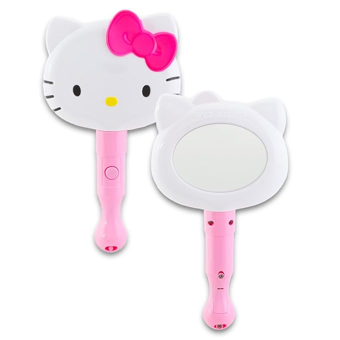 Hello Kitty Lip Balm Set - Bundle with Hello Kitty 4 Pack Lip Balm Plus Hello Kitty Light Up Mirror, Stickers, More | Hello Kitty Lip Balm for Girls-Velvo Beauty