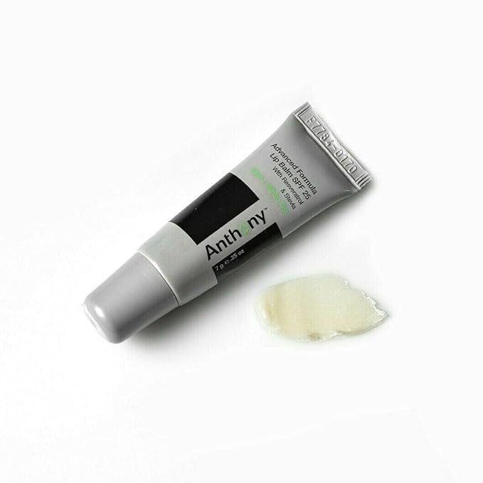 Anthony 25 SPF Lip Balm with Sunscreen for Lips – Contains Green Tea Extract, Shea Butter & Vitamin E – Moisturizing Repair Care Treatment for Chapped & Dry Lips – Mint & White Tea Flavor-Velvo Beauty