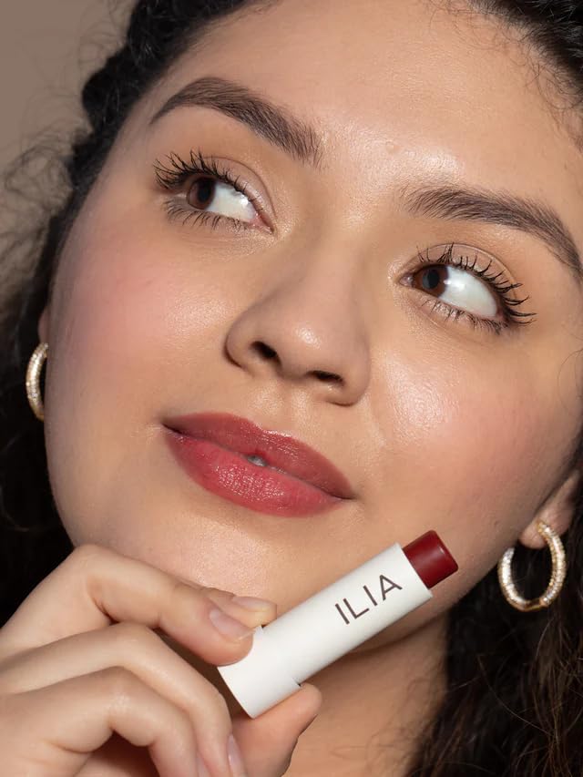 ILIA - Balmy Tint Hydrating Lip Balm | Non-Toxic, Cruelty-Free, Moisturizing + Sheer, Buildable Lip Color (Wanderlust, 0.15 oz | 4.4 g)-Velvo Beauty