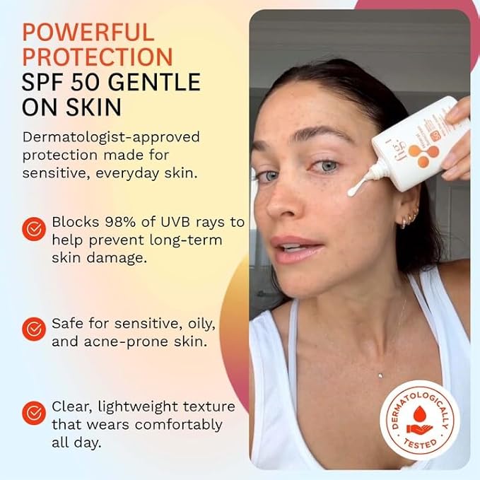 Fig.1 Mineral Sunscreen for Face SPF 50 | Zinc Oxide Face Sunscreen Moisturizer with Hyaluronic Acid & Antioxidant | Broad Spectrum Sun Protection –Fragrance-Free, Lightweight, Invisible Finish, 1.7oz-Velvo Beauty